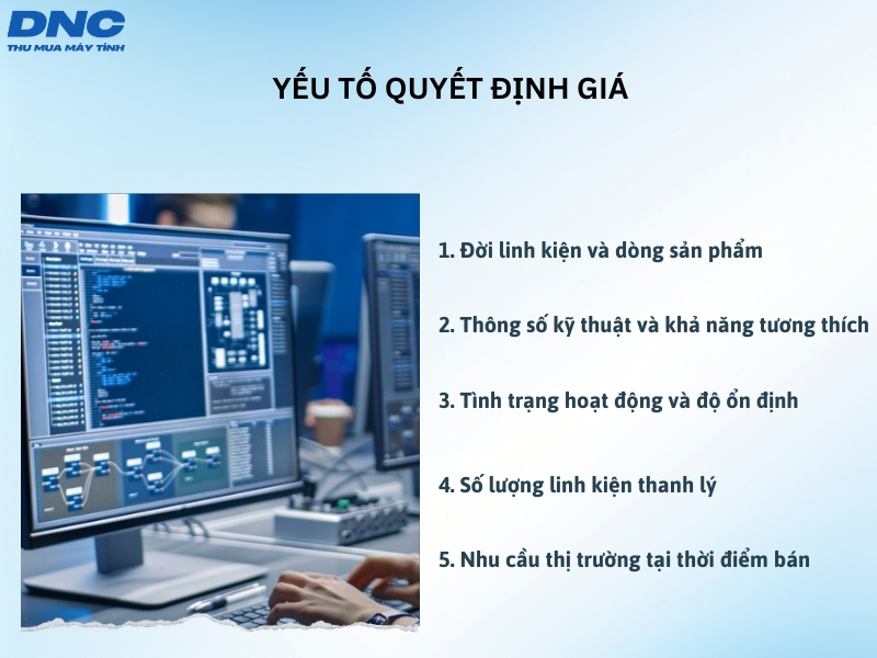 yeu to quyet dinh gia thu linh kien server