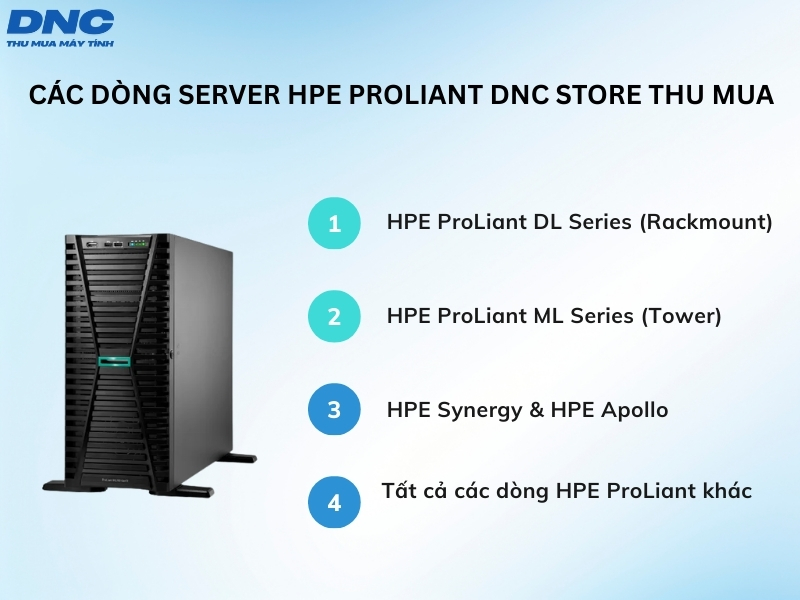 cac dong server hpe proLiant thu mua